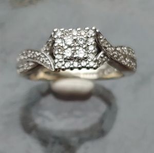 Real Diamond White Gold Ring
